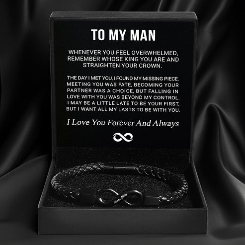 To My Man - Infinity Personalized Bracelet