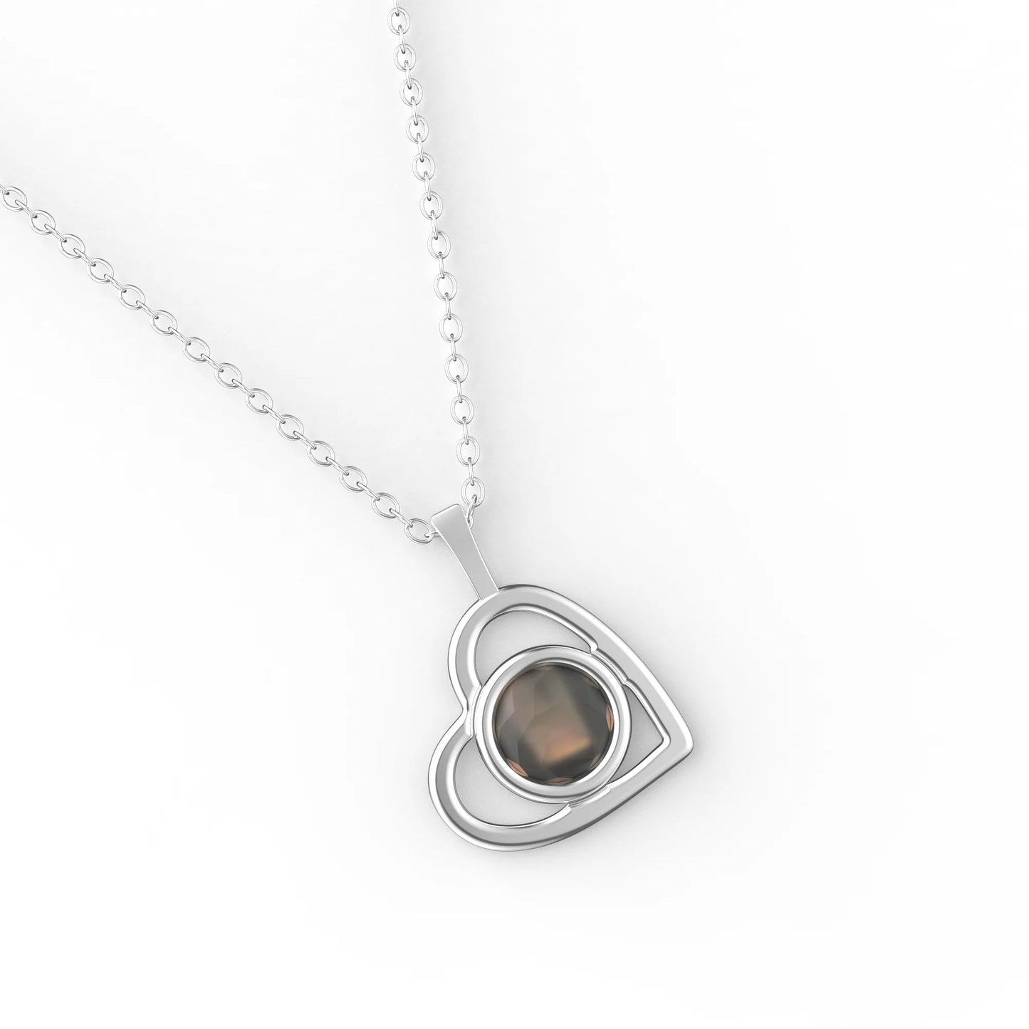 Personalized Heart Photo Necklace