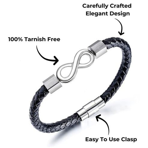 To My Man - Infinity Personalized Bracelet